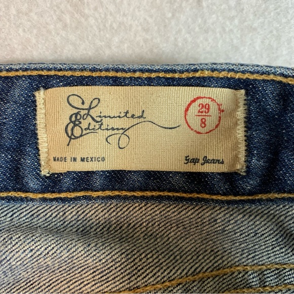 ITEM# 1042 - GAP Limited Edition Sexy Boot Dark Distressed Sz 8/29 - Picture 13 of 16